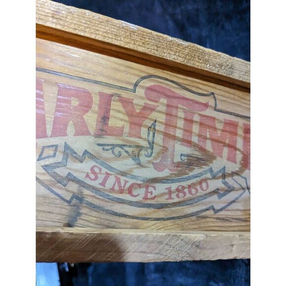 Vintage Early Times wooded shipping box. In good condition - Picture 2 of 5